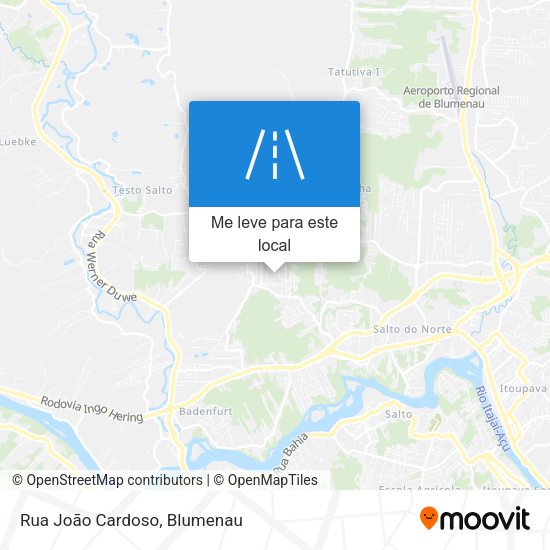 Rua João Cardoso mapa