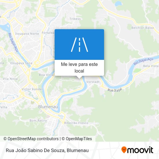 Rua João Sabino De Souza mapa