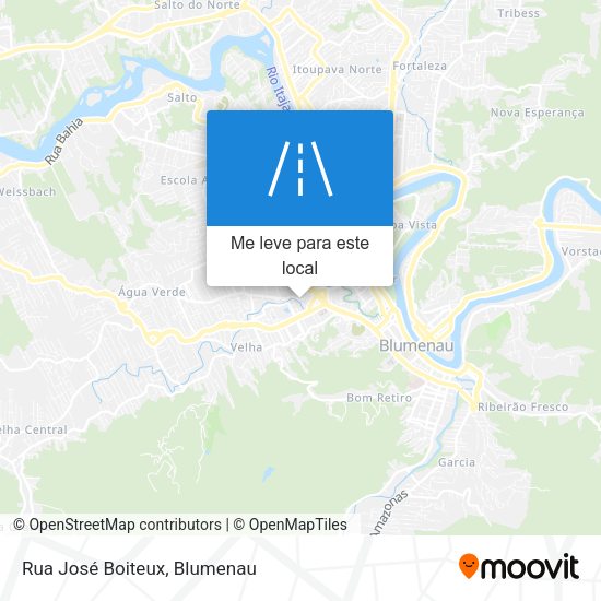 Rua José Boiteux mapa