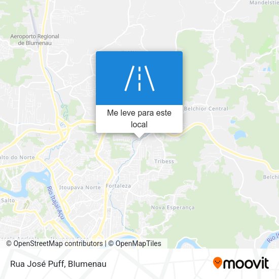 Rua José Puff mapa