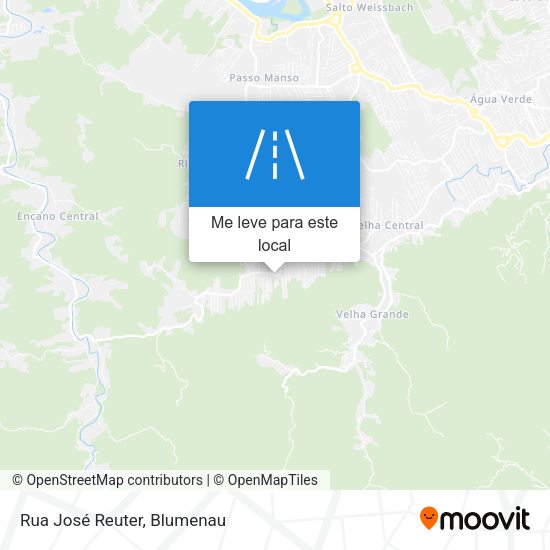 Rua José Reuter mapa