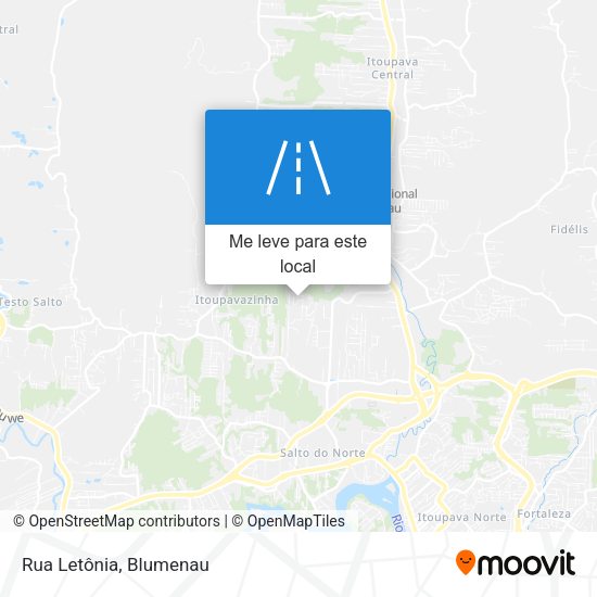 Rua Letônia mapa