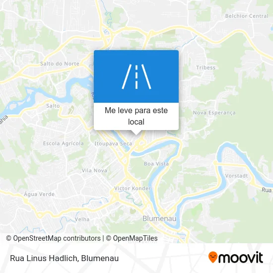 Rua Linus Hadlich mapa