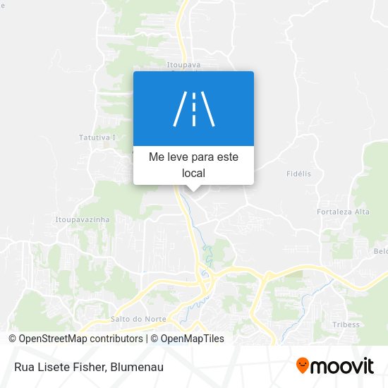 Rua Lisete Fisher mapa