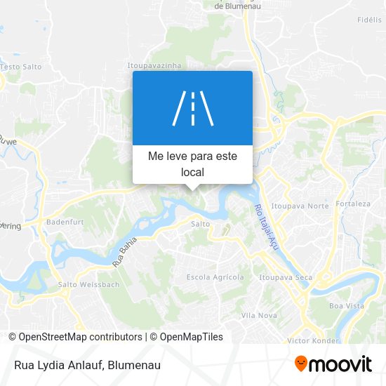 Rua Lydia Anlauf mapa