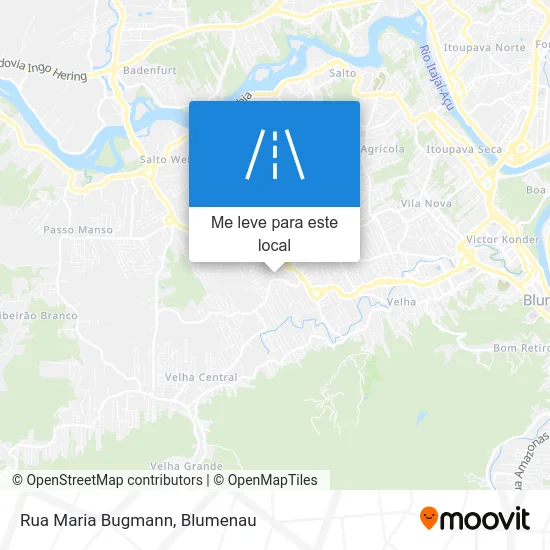 Rua Maria Bugmann mapa