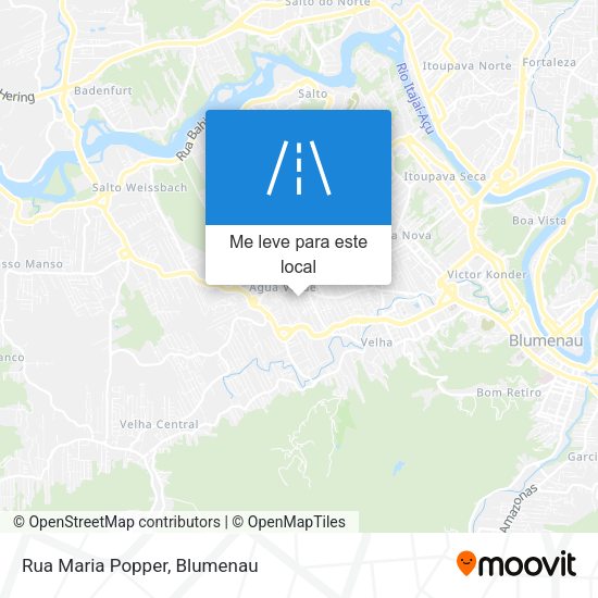 Rua Maria Popper mapa