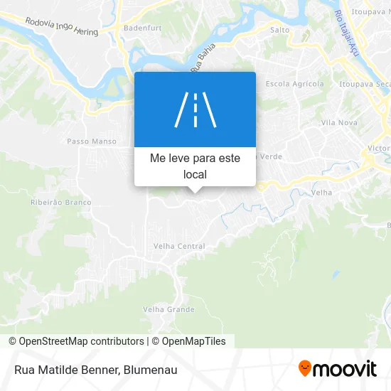 Rua Matilde Benner mapa