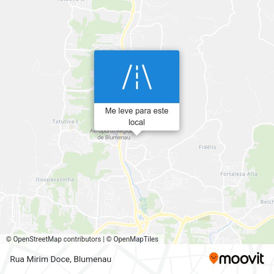 Rua Mirim Doce mapa
