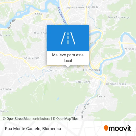 Rua Monte Castelo mapa