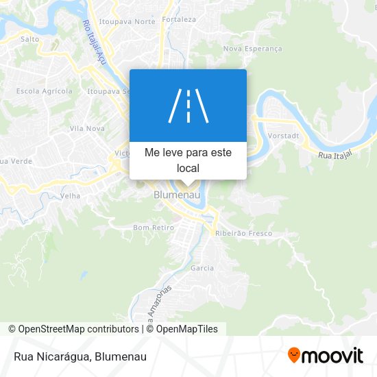 Rua Nicarágua mapa