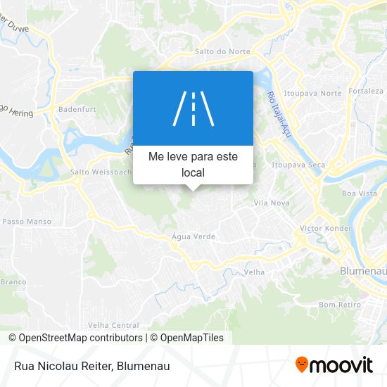 Rua Nicolau Reiter mapa