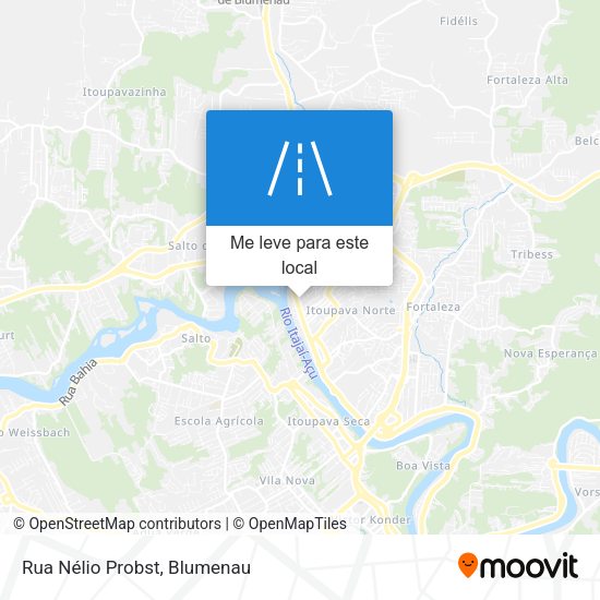 Rua Nélio Probst mapa