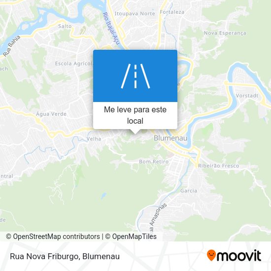 Rua Nova Friburgo mapa