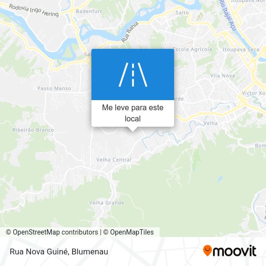 Rua Nova Guiné mapa