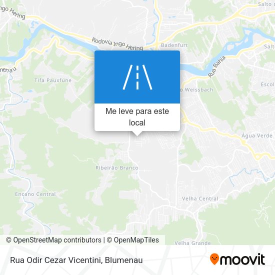 Rua Odir Cezar Vicentini mapa