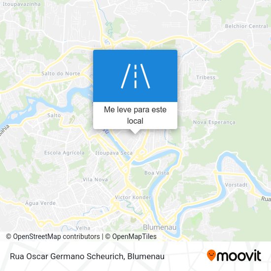 Rua Oscar Germano Scheurich mapa