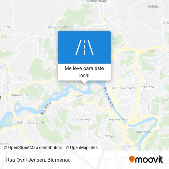 Rua Osni Jensen mapa