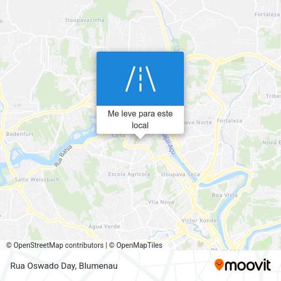 Rua Oswado Day mapa