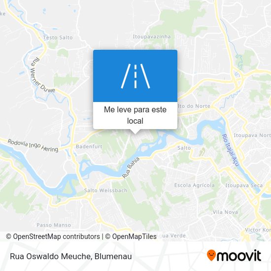 Rua Oswaldo Meuche mapa