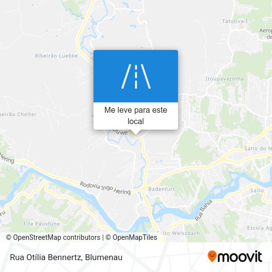 Rua Otília Bennertz mapa