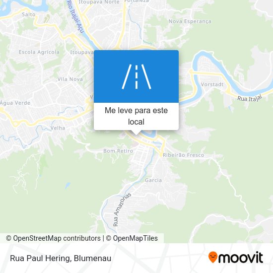 Rua Paul Hering mapa