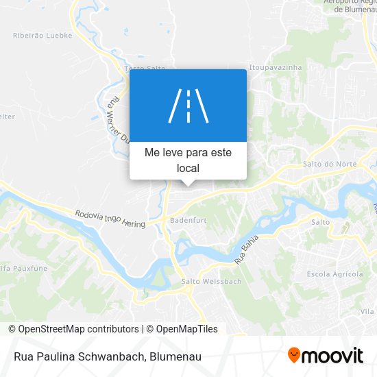 Rua Paulina Schwanbach mapa