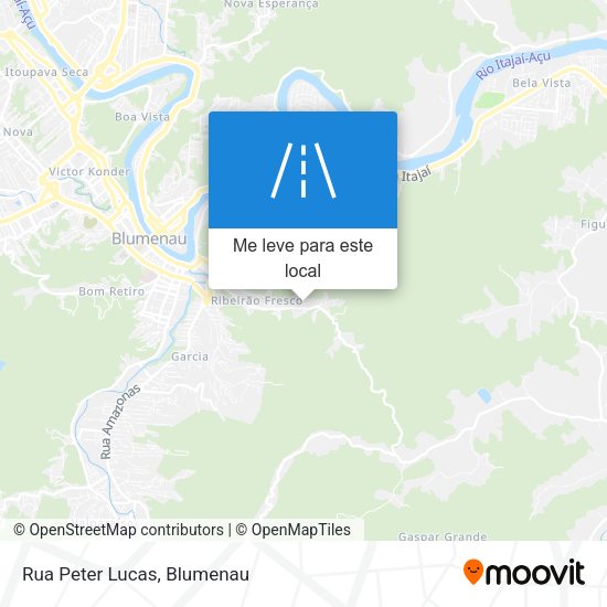 Rua Peter Lucas mapa