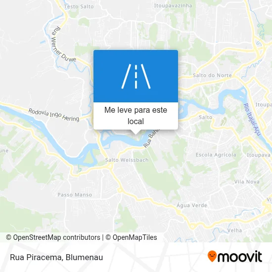 Rua Piracema mapa