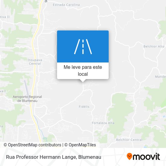 Rua Professor Hermann Lange mapa