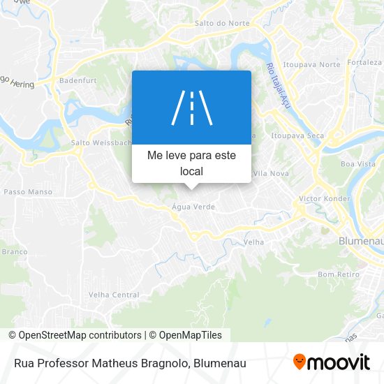 Rua Professor Matheus Bragnolo mapa