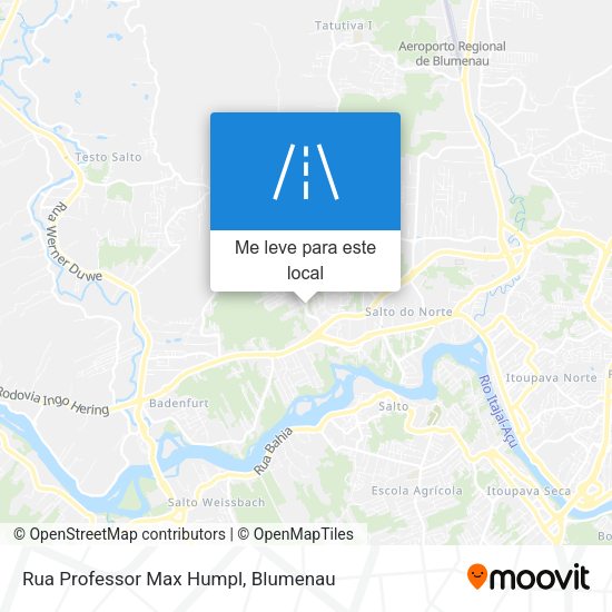 Rua Professor Max Humpl mapa