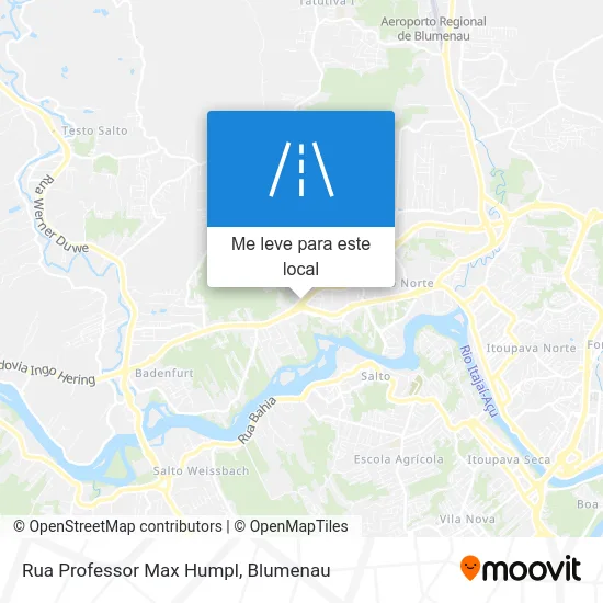 Rua Professor Max Humpl mapa