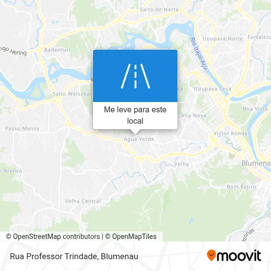 Rua Professor Trindade mapa