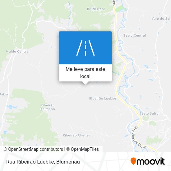 Rua Ribeirão Luebke mapa