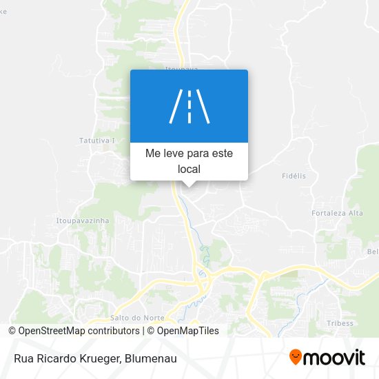Rua Ricardo Krueger mapa
