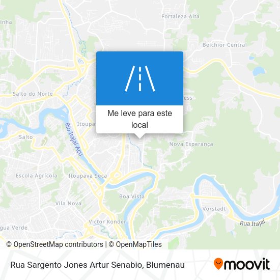 Rua Sargento Jones Artur Senabio mapa