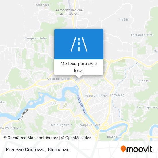 Rua São Cristóvão mapa