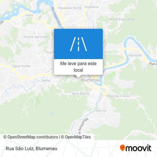 Rua São Luiz mapa