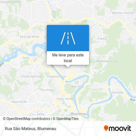 Rua São Mateus mapa