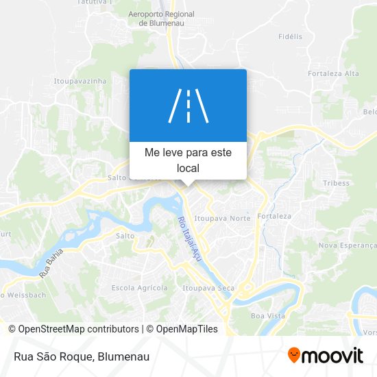 Rua São Roque mapa