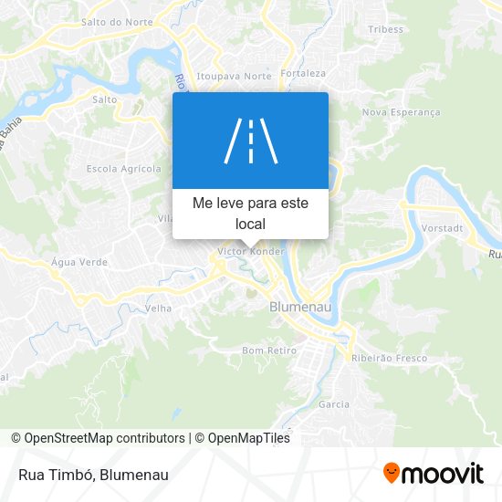 Rua Timbó mapa