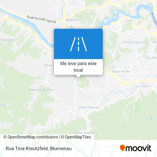 Rua Tina Kreutzfeld mapa