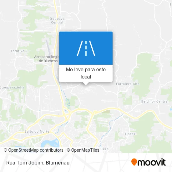 Rua Tom Jobim mapa
