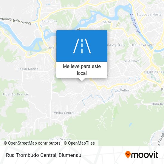 Rua Trombudo Central mapa