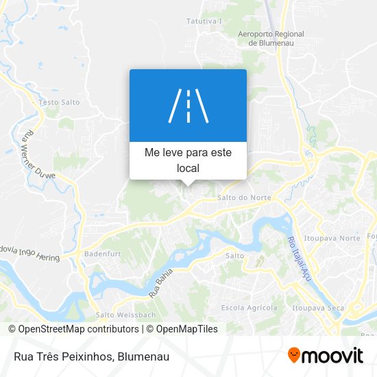 Rua Três Peixinhos mapa