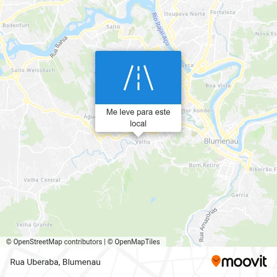 Rua Uberaba mapa