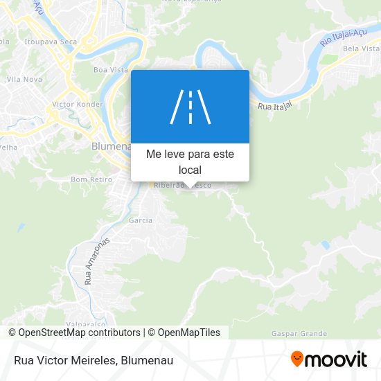Rua Victor Meireles mapa