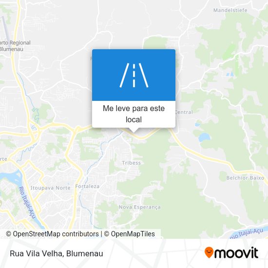 Rua Vila Velha mapa