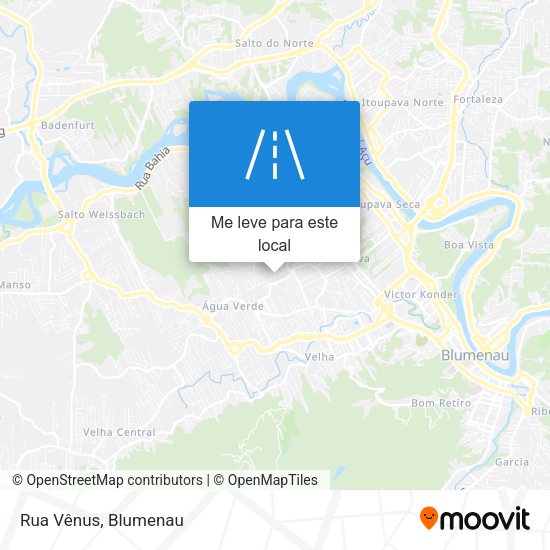 Rua Vênus mapa